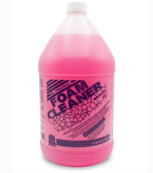 Limpiador desengrasante en espuma en botella de plástico rosa, 3,75 L