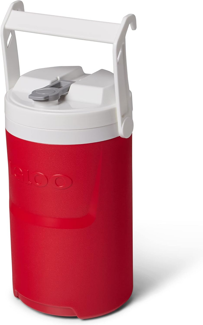 Termo IGLOO Laguna 1 gal rojo con asa plegable y tapa superior