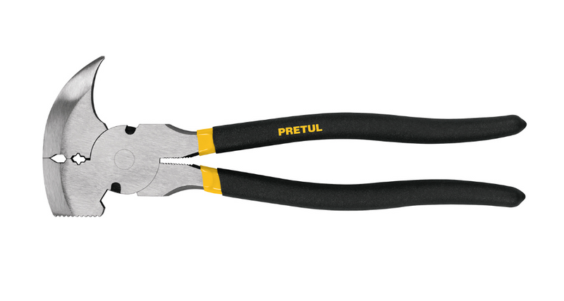 Pinza PRETUL de 11 pulg con mangos negros y mordazas grises