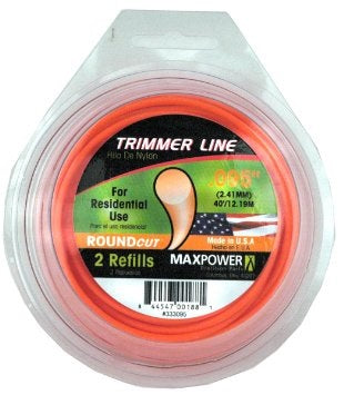 HILO PARA DESBROZADORA .095 ROUND 120FT ORANGE MED.