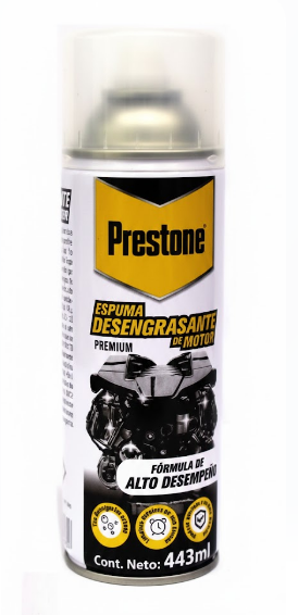 DESENGRASANTE PARA MOTOR EN ESPUMA 443ML PRESTONE