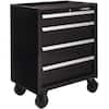GABINETE HUSKY 26.5" X 18", CON RUEDAS Y 4 CAJONES COLOR NEGRO
