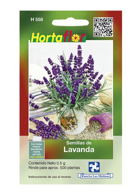 SOBRE DE SEMILLAS DE LAVANDA HORTAFLOR, CONTENIDO DE .5G