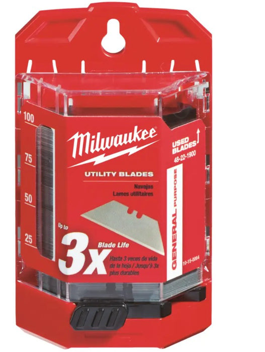 NAVAJAS DE REPUESTO 100 PZ MILWAUKEE