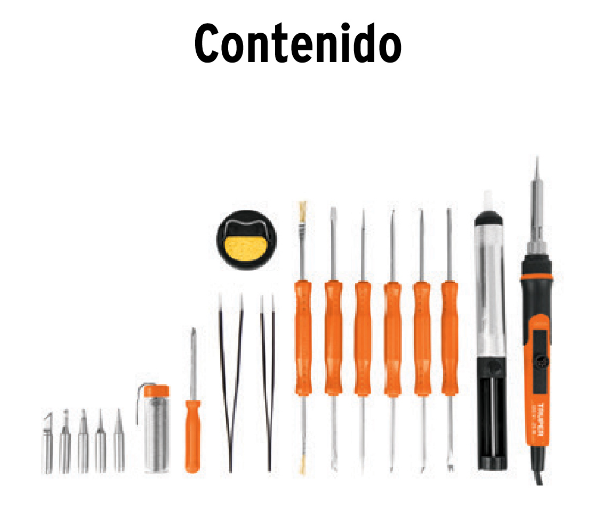 KIT SOLDADURA CAUTIN PROFECIONAL DE 25W TEMP REGULABLE
