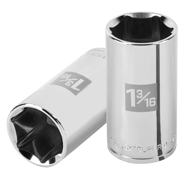 DADO DE 1-3/16", CUADRO DE 1/2", 6 PUNTAS LARGO, D-1238-HL