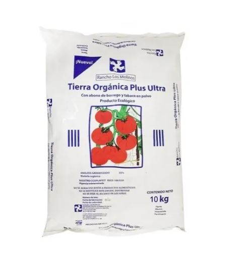TIERRA ORGANICA PARA PLANTAS PLUS-ULTRA, BOLSA DE 10KG