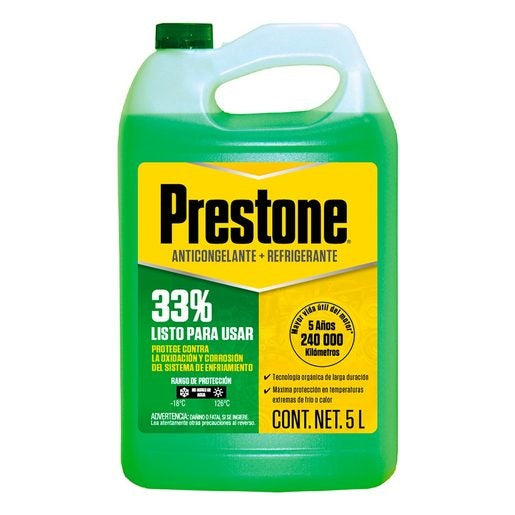 ANTICONGELANTE / REFRIGERANTE PRESTONE AFC VERDE, 33% (GALON)