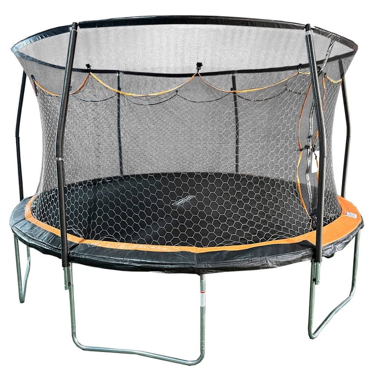 TRAMPOLIN REDONDO DE 14 FT CON MALLA DE SEGURIDAD BOUNCE PRO