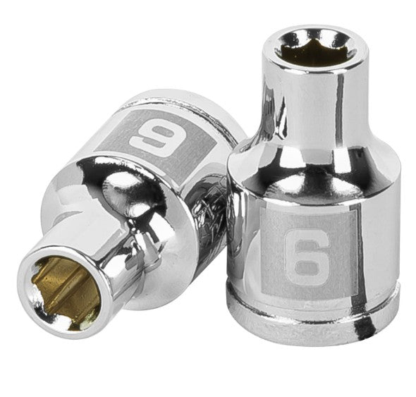 DADO DE 6 mm, CUADRO DE 3/8", 6 PUNTAS, D-3806-HM