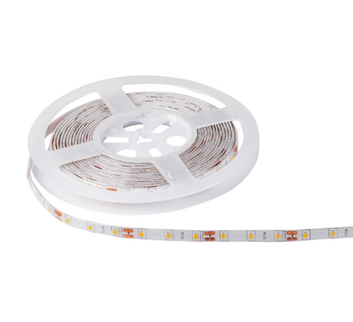 Tira de LED cálida de 5 m enrollada en un carrete blanco