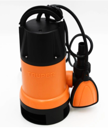 BOMBA SUMERGIBLE PARA AGUA SUCIA, 1-1/2 HP, 233 L/MIN, CUERPO DE PLASTICO, TRUPER