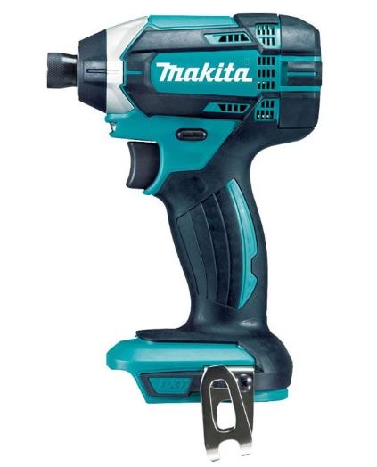 Atornillador de impacto Makita 18V con luz LED, empuñadura ergonómica y gatillo