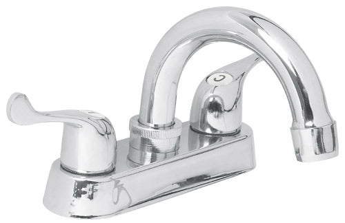 MEZCLADORA PARA LAVABO 4" CUELLO CURVO FOSET