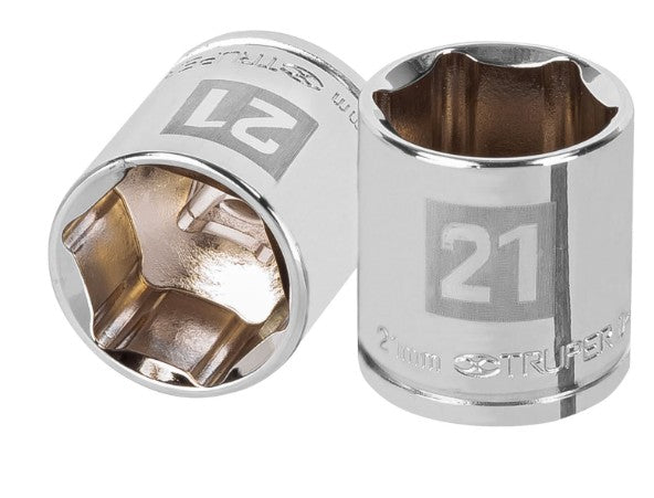 DADO DE 21 mm, CUADRO DE 3/8", 6 PUNTAS, D-3821-HM