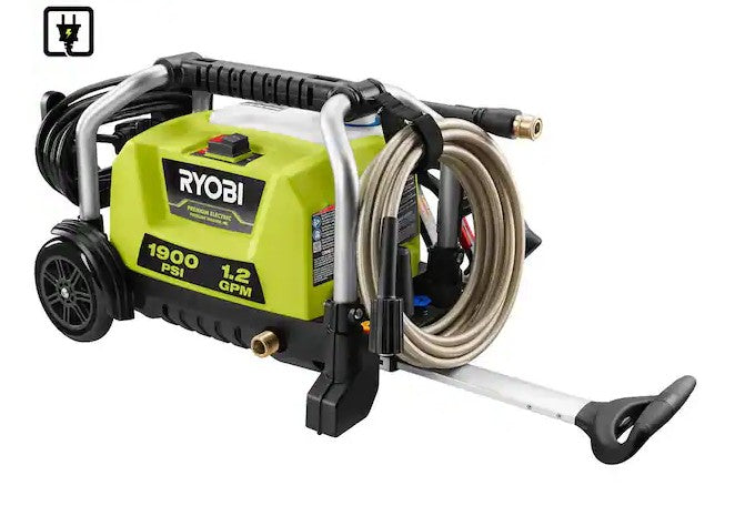 HIDROLAVADORA ELECTRICA RYOBI, 1900 PSI 1.2 GPM