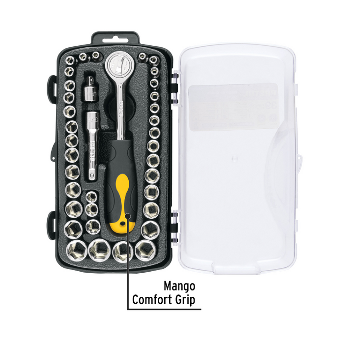 JUEGO DE DADOS DE 39 PZAS, PRETUL