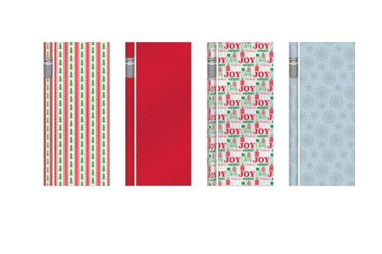 PAPEL NAVIDEÑO P/ENVOLVER REGALOS 30" VARIOS COLORES