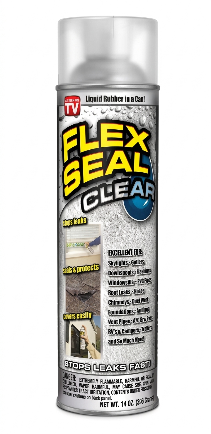 IMPERMEABILIZANTE DE GOMA TRANSPARENTE EN SPRAY 14 oz  FLEX SEAL