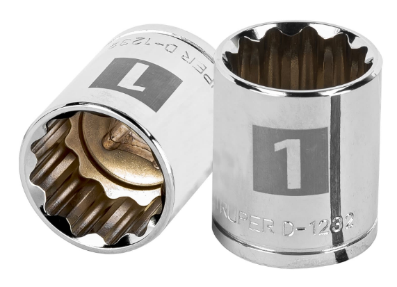 DADO DE 1", CUADRO DE 1/2", 12 PUNTAS, D-1232