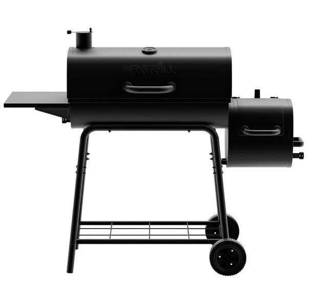 ASADOR DE CARBON PORTATIL NEXGRILL, COLOR NEGRO DE 29" CON AHUMADOR