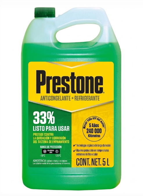 ANTICONGELANTE / REFRIGERANTE PRESTONE AFC VERDE, 33% (GALON)