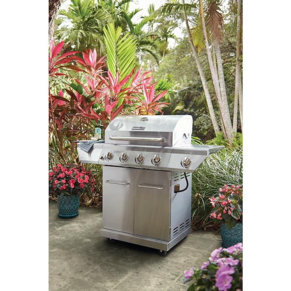 ASADOR DE GAS PORTATIL NEXGRILL, DE ACERO INOXIDABLE CON 4 QUEMADORES