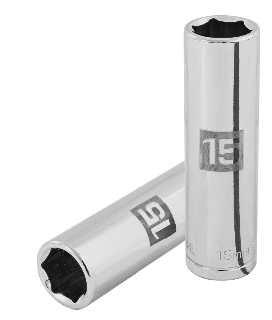 DADO DE 15 mm, CUADRO DE 1/2", 6 PUNTAS LARGO, D-1215-ML