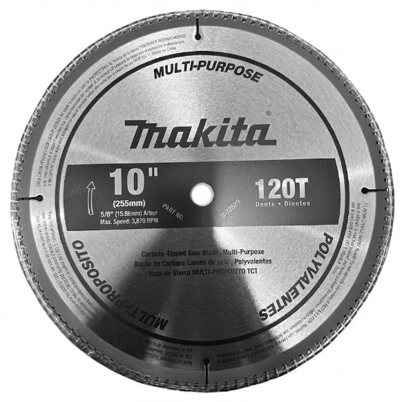 SIERRA CIRCULAR MULTI PROPOSITO 10''X5/8''X 120 DIENTES TCT