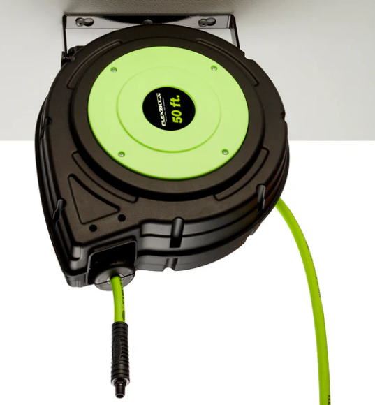 CARRETE PARA MANGUERA DE AIRE 3/8" X 50 FT 150 PSI FLEXZILLA