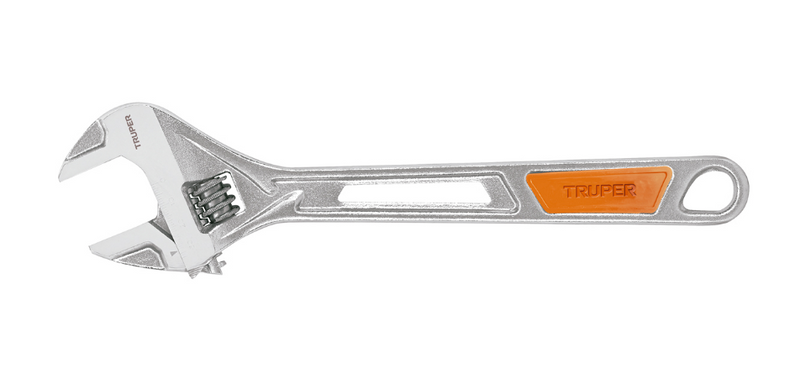 LLAVE AJUSTABLE 12" CROMADO CON GRIP