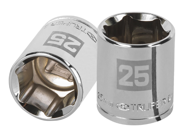 DADO DE 25 mm, CUADRO DE 1/2", 6 PUNTAS, D-1225-M