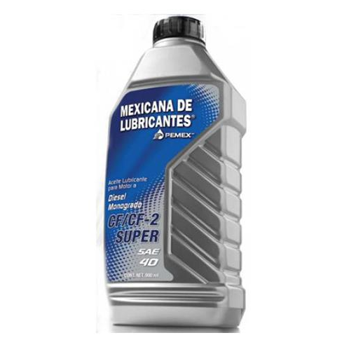 ACEITE P/MOTOR DIESEL, MEXLUB DIESEL MONOGRADO SAE 40, 946 ML.