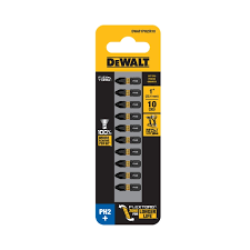 PUNTAS DE CRUZ DE IMPACTO PHILLPS PH2 1" DEWALT 10 PZ