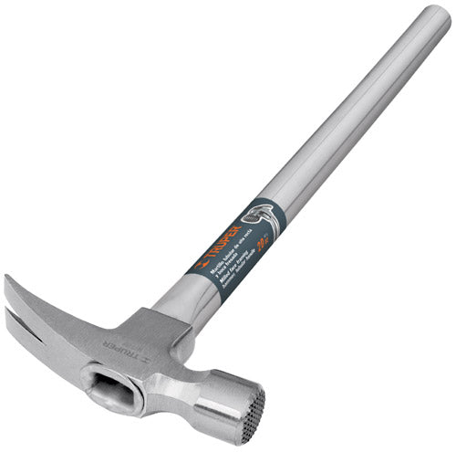 MARTILLO 20 OZ CABEZA UÑA RECTA MANGO TUBULAR, BOCA FRESADA