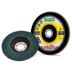 DISCO LAMINADO 4", GRANO 80, BARRENO 5/8", TENAZIT