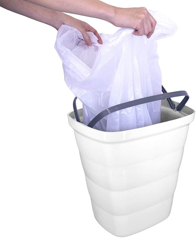 BOTE PARA BASURA 14 LTS, BLANCO, GLAD 74039