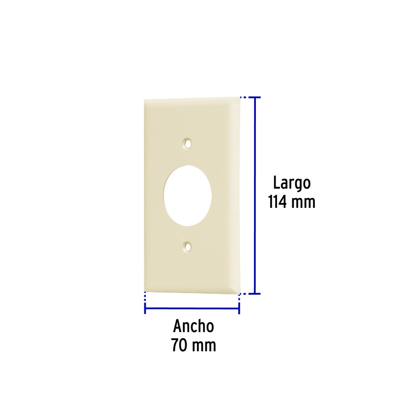 PLACA PLASTICO PARA CONTACTO REDONDO