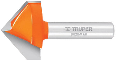 BROCA PARA ROUTER corte en V de 3/8'