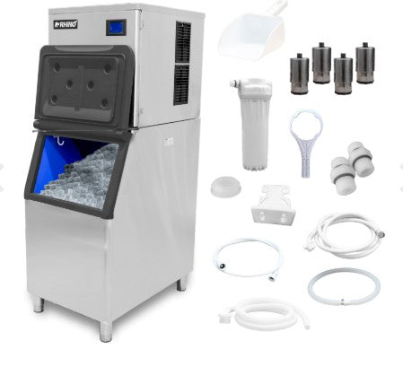 FABRICA DE HIELO RHINO 200 KG 1 HP 115V/60 HZ MONOFASICO