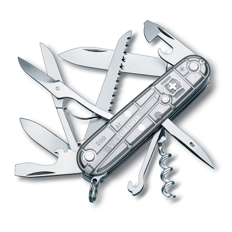 NAVAJA HUNTSMAN SILVER TECH PLATA TRANSPARENTE 15 USOS VICTORINOX