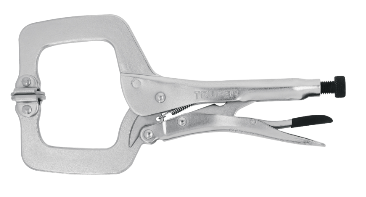 PINZA DE PRESION DE 11", TIPO C, CON PUNTAS GIRATORIAS, TRUPER