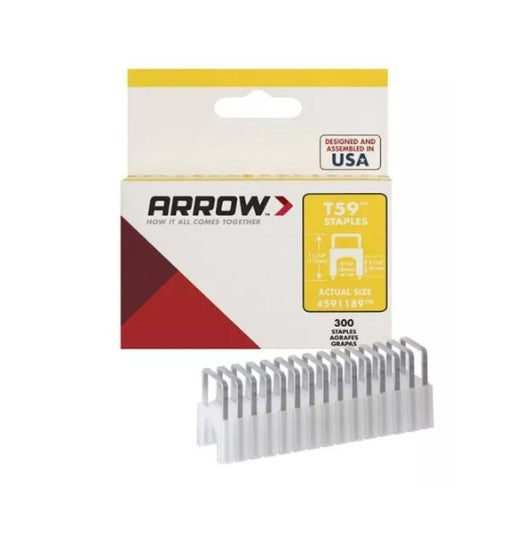 GRAPAS AISLADAS T59, 5/16" x 5/16" ARROW 300 PZAS