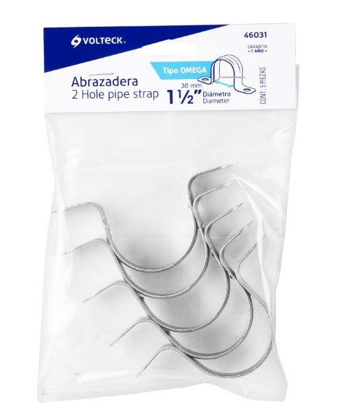 ABRAZADERA TIPO OMEGA PARA TUBO DE 1-1/2"" VOLTECK