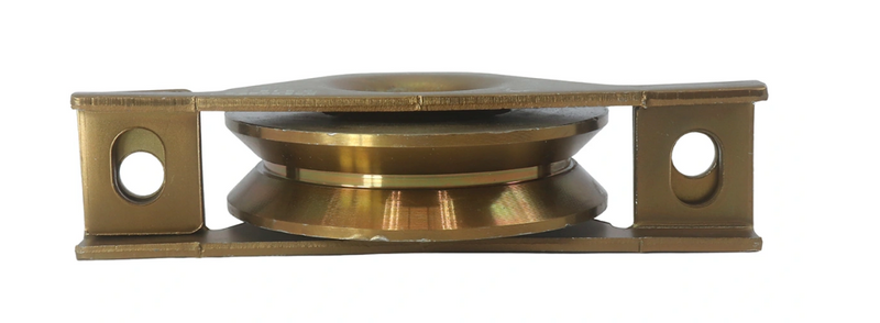 RUEDA DE ACERO PARA PORTON SOPORTE 80 mm