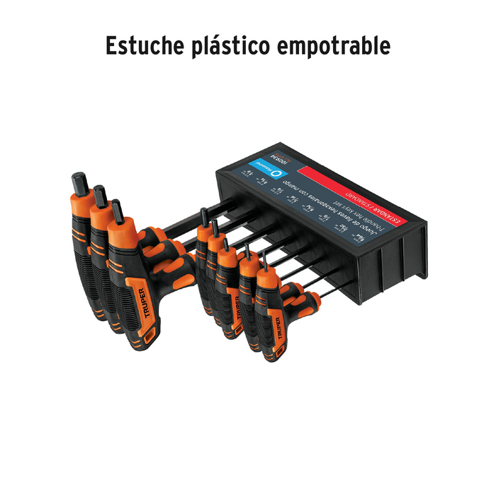 JUEGO DE 8 LLAVES ALLEN STD XL MANGO (T) PUNTA DE BOLA