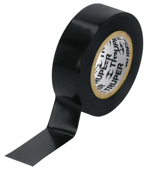 CINTA DE AISLAR 9 M X 19 mm, NEGRA, TRUPER