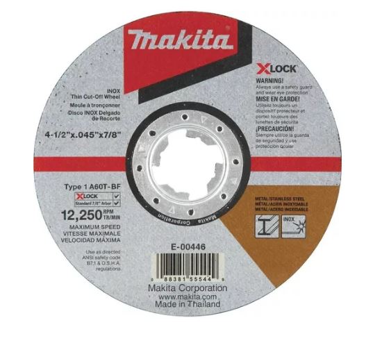 DISCO ABRASIVO P/CORTE FINO X-LOCK 4-1/2" X 1.0 mm X 7/8"