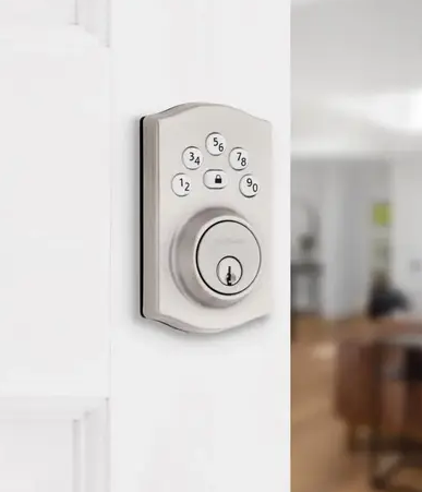 CERRADURA ELECTRICA CON TECLADO ZINC SATINADO KW1