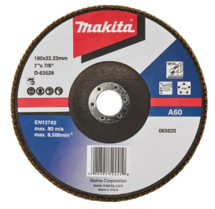 DISCO FLAP ALUMINIO 7" G 60 CON SOPORTE FIBRA VIDRIO C/ANGULO